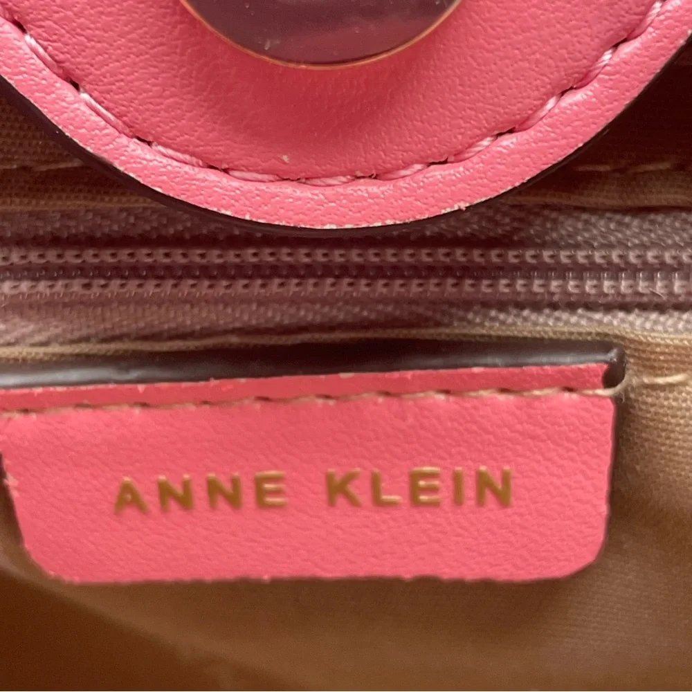 Anne Klein Satchel / Crossbody Purse - Pink